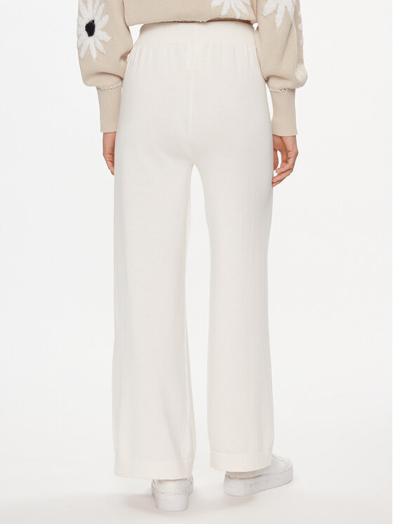 United Colors Of Benetton United Colors Of Benetton Spodnie dresowe 1294DF009 Écru Relaxed Fit