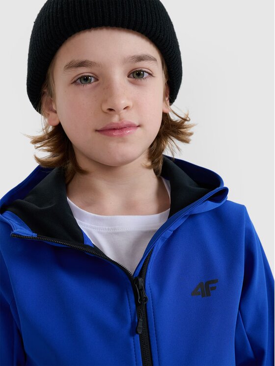 4F 4F Kurtka softshell 4FJWSS25TSOFM306-36S Niebieski Regular Fit