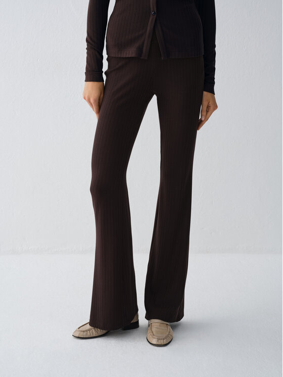 La Mania La Mania Legginsy BONNE Brązowy ciemny Basic Fit