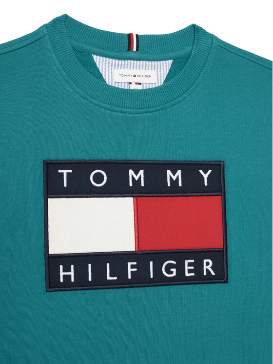 Tommy Hilfiger Tommy Hilfiger Sweatshirt KS0KS00709 Türkisfarben Regular Fit