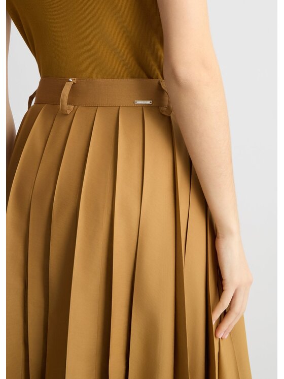 Liu Jo Liu Jo Spódnica midi WA5428T443371320 Beżowy Regular Fit