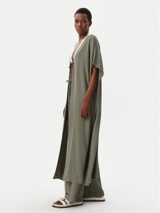 Calvin Klein Swimwear Calvin Klein Swimwear Strandkleid KW0KW02822 Grün Relaxed Fit