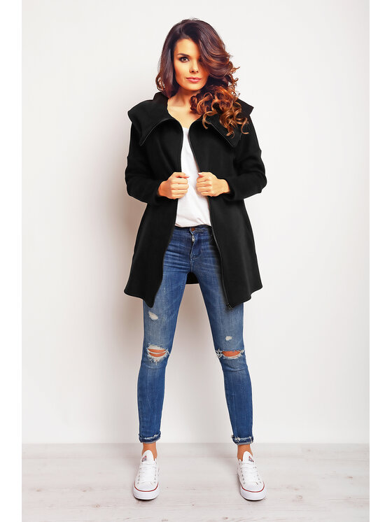 Infinite You Infinite You Mikina M088 Čierna Basic Fit