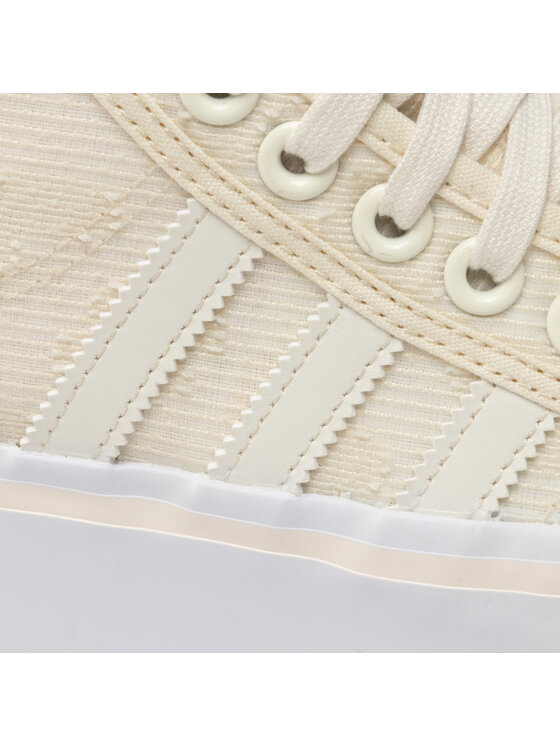 adidas adidas Sneakersy Nizza Platform Mid W GX8356 Beżowy