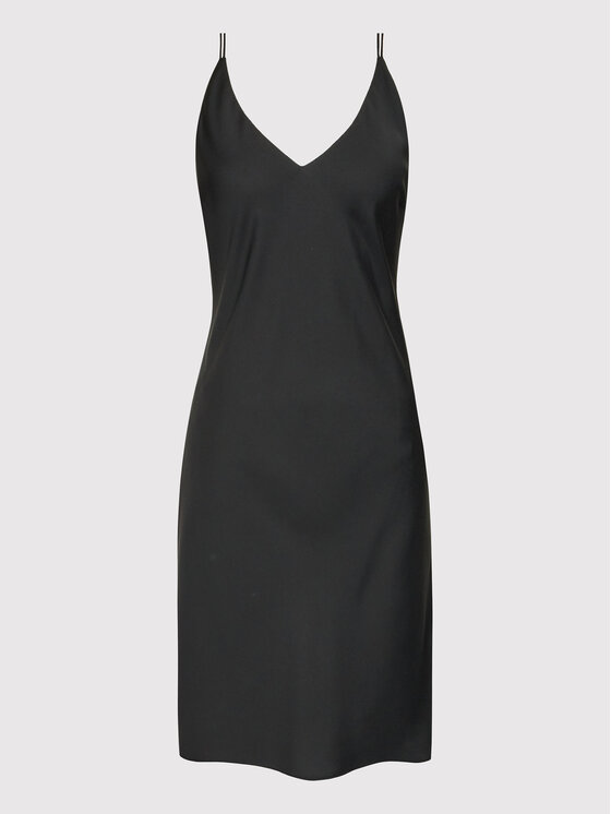 Calvin Klein Calvin Klein Sukienka letnia Iconic Cami K20K204370 Czarny Regular Fit