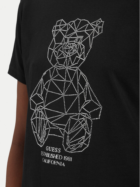 Guess Guess T-Shirt V6GI12 K3325 Μαύρο Regular Fit