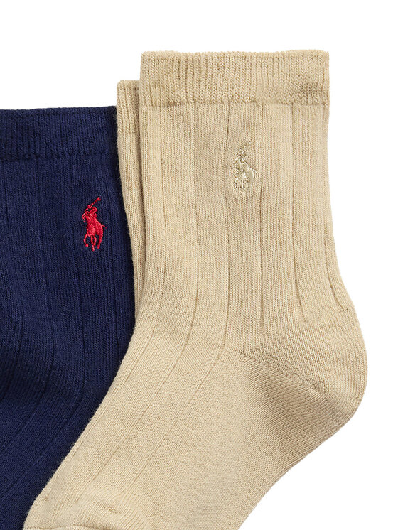 Polo Ralph Lauren Polo Ralph Lauren Σετ ψηλές κάλτσες παιδικές 3 τεμαχίων 443979301001 Έγχρωμο