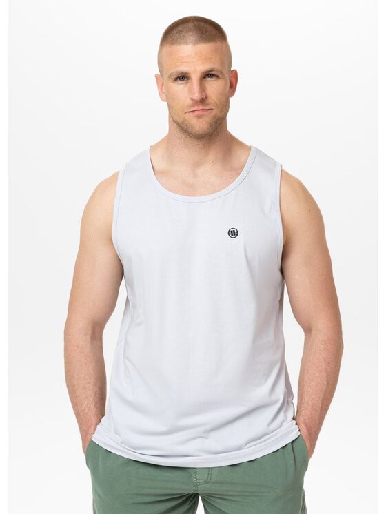 PITBULL PITBULL Tank top Coolmax SCOTT Biały Regular Fit