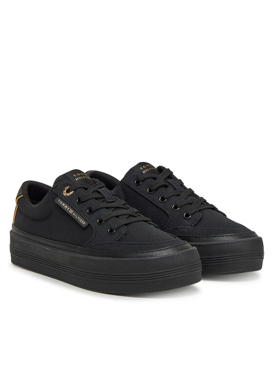 Tommy Hilfiger Tommy Hilfiger Sneakersy Essential Vulc Textile Sneaker FW0FW08323 Čierna