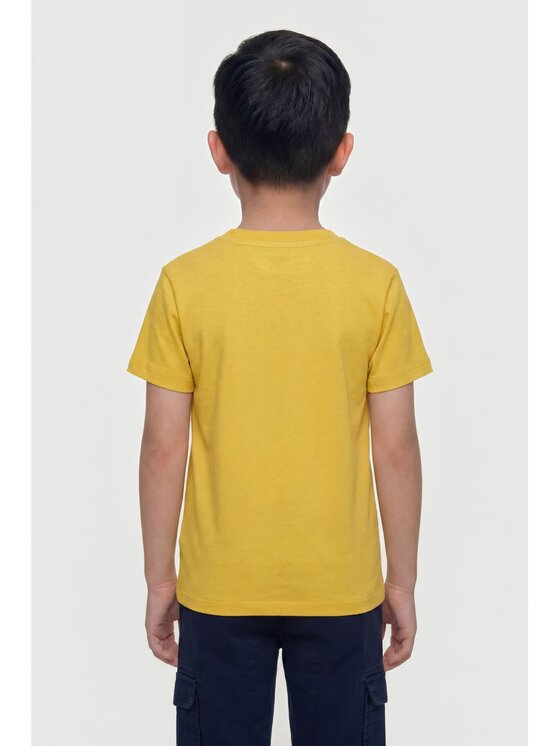 Guess Kids Guess Kids T-Shirt 183053 Żółty Classic Fit