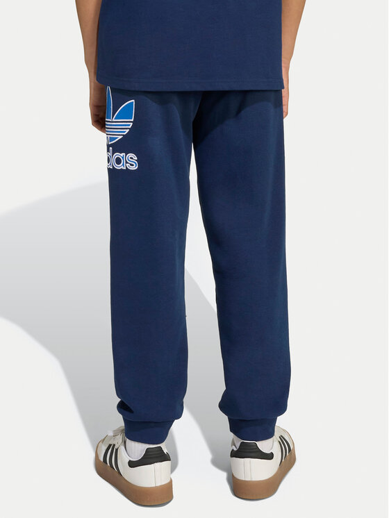 adidas adidas Donji dio trenerke Big Logo Execution JV8577 Tamnoplava Loose Fit