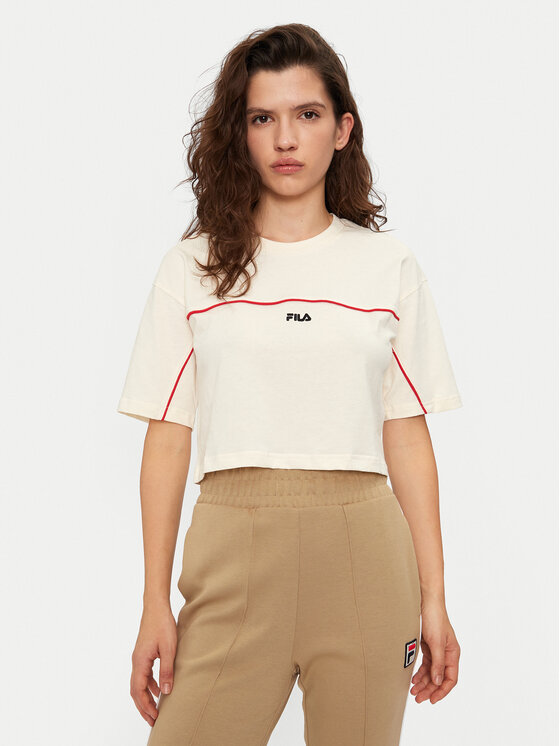 Fila T-krekls Loobu FAW0908 Écru Regular Fit