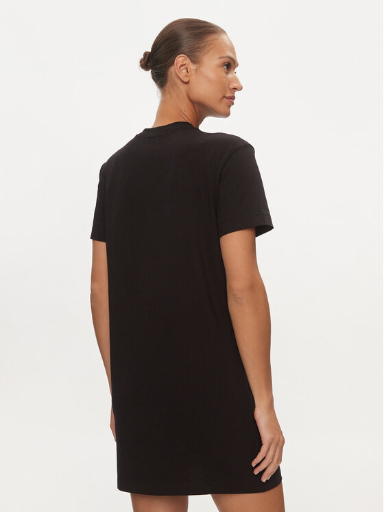 Calvin Klein Jeans Calvin Klein Jeans Každodenní šaty Satin J20J223434 Černá Regular Fit