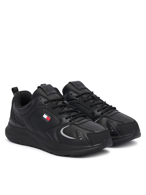 Tommy Jeans Tommy Jeans Sneakers Tommy Jeans Lth Runner EM0EM01776 Schwarz
