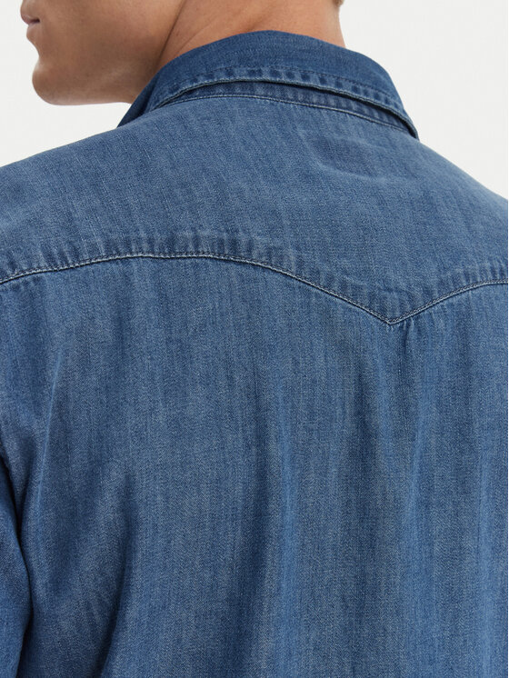 Guess Guess Jeanshemd M6GH87 D1035 Blau Regular Fit