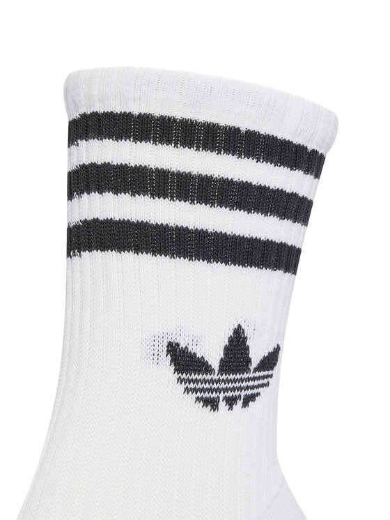 adidas adidas Омплект 6 чифта дълги чорапи унисекс 3-Stripes JV7410 Бял