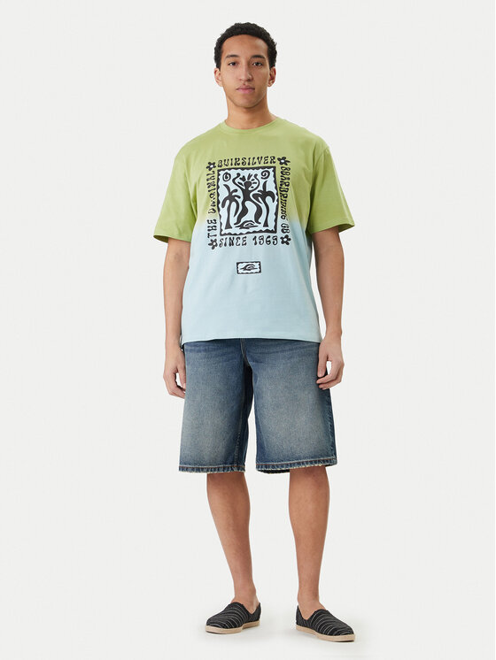 Quiksilver Quiksilver T-shirt W126-QSMTS-1007-46P Verde Regular Fit