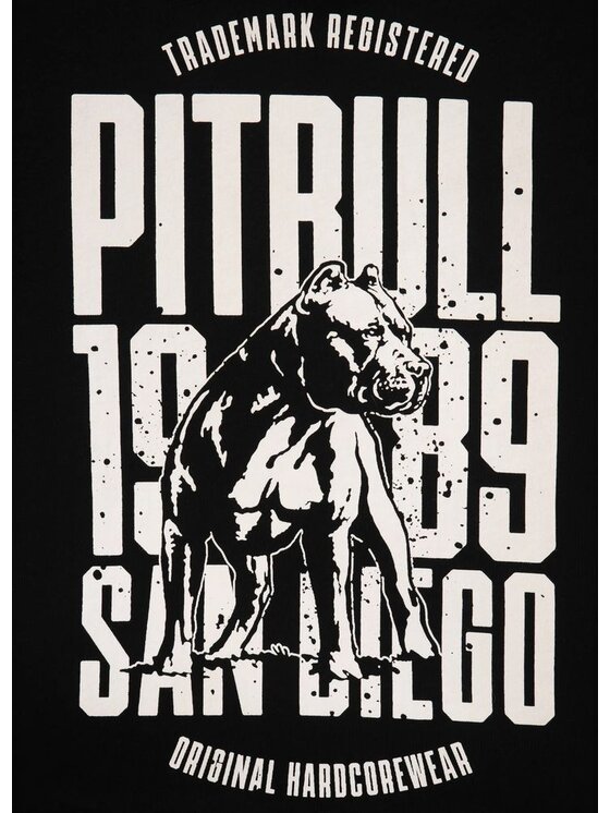 PITBULL PITBULL T-Shirt Koszulka San Diego Dog M Czarny Regular Fit