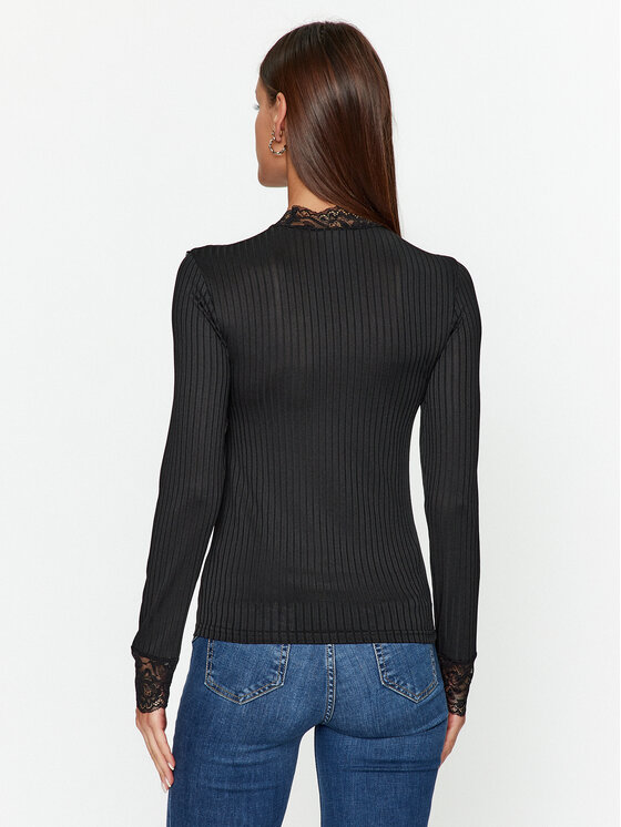 YAS YAS Μπλουζάκι 26031749 Μαύρο Regular Fit