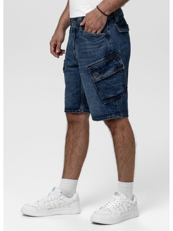 PITBULL PITBULL Szorty jeansowe STRANDWAY Granatowy Regular Fit