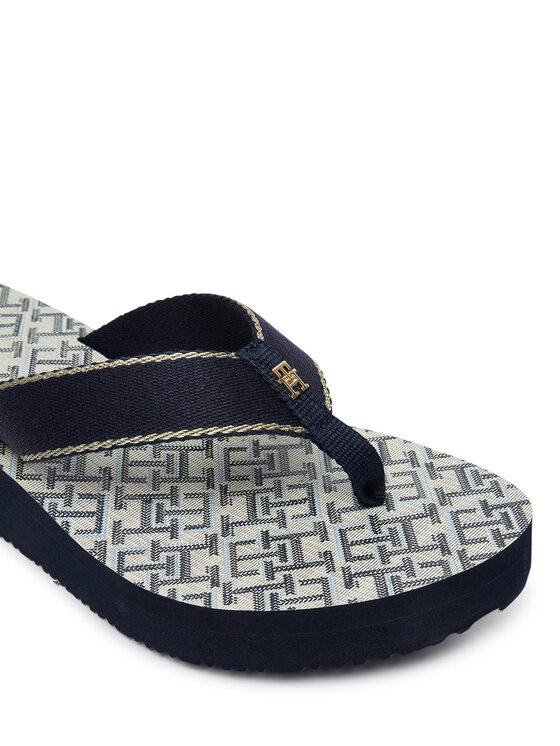 Tommy Hilfiger Tommy Hilfiger Zehentrenner FW0FW09419 Dunkelblau