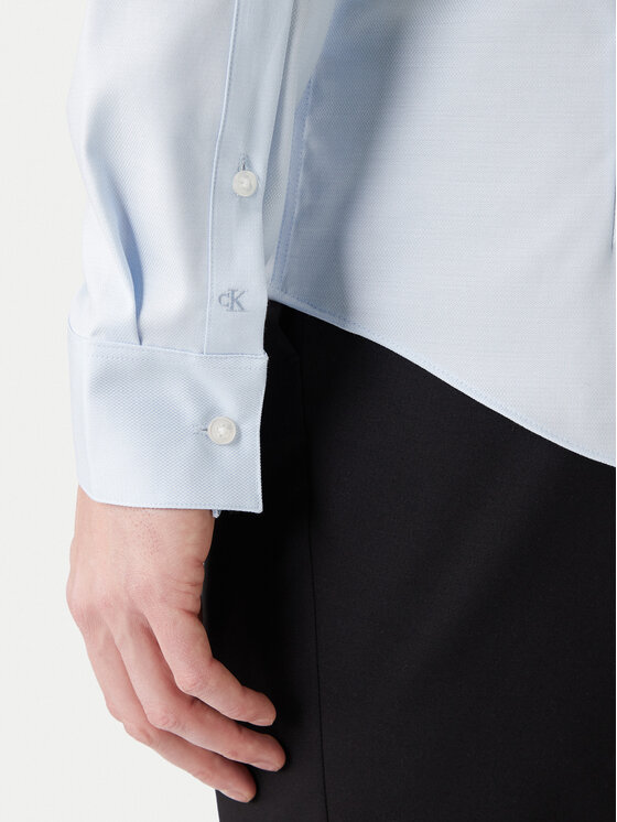 Calvin Klein Calvin Klein Koszula LV019EU090 Niebieski Slim Fit