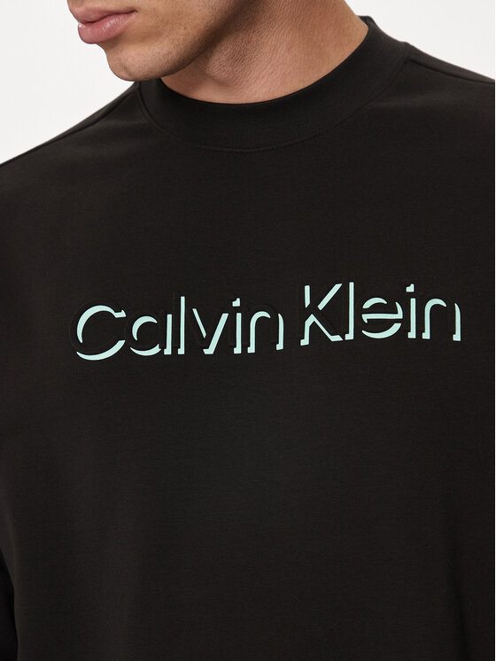 Calvin Klein Calvin Klein Μπλούζα Shadow Embosed Logo K10K113081 Μαύρο Regular Fit