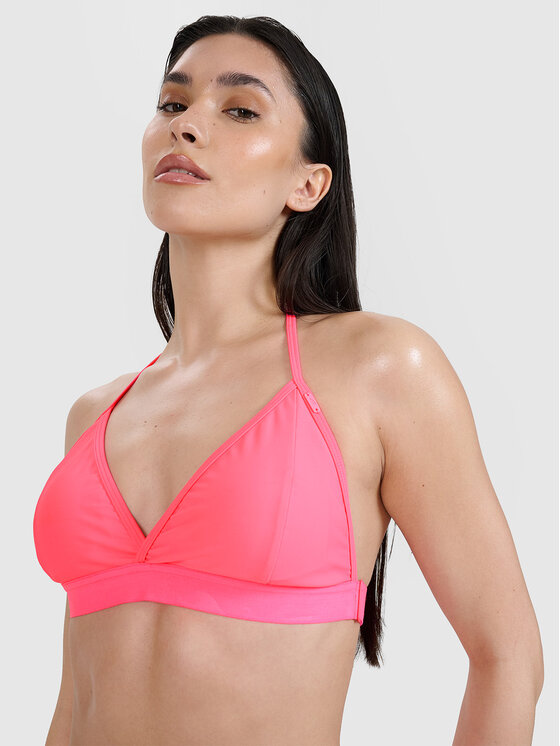4F 4F Góra od bikini BEACHWEAR BASIC Różowy