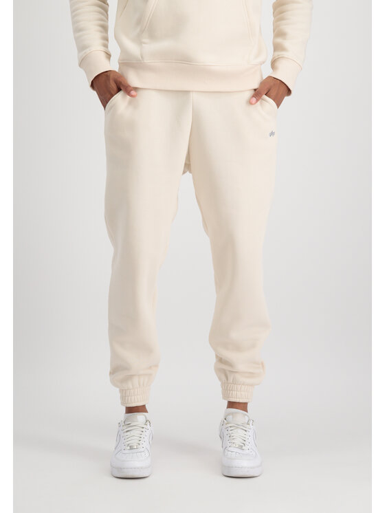 Alpha Industries Alpha Industries Joggery Embroidery Jogger Unisex Beżowy Regular Fit