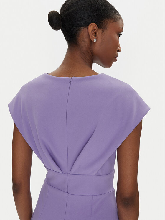 Rinascimento Rinascimento Sukienka koktajlowa CFC0122760003 Fioletowy Regular Fit
