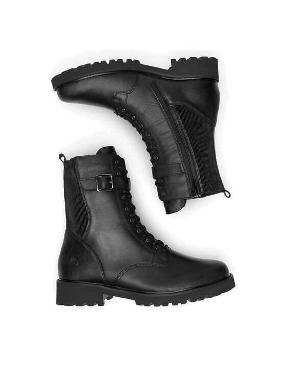 Remonte Remonte Šnurovacia obuv D8664-00 Čierna