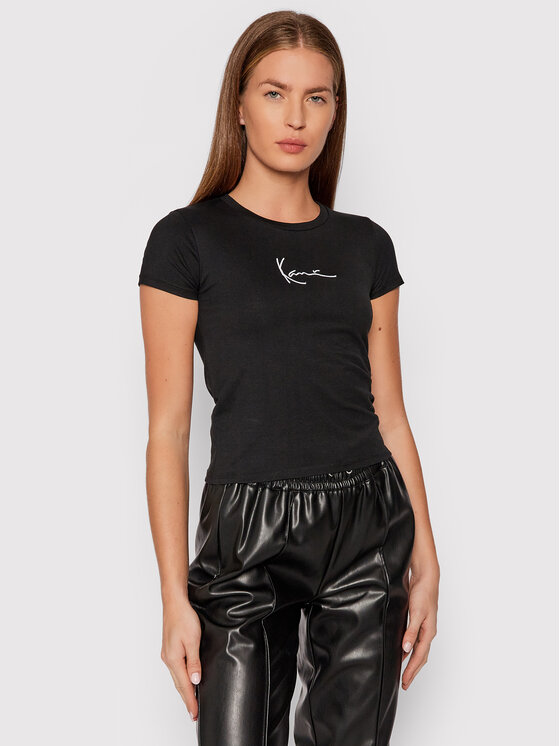 Karl Kani Karl Kani T-shirt Small Signature 6138528 Crna Regular Fit