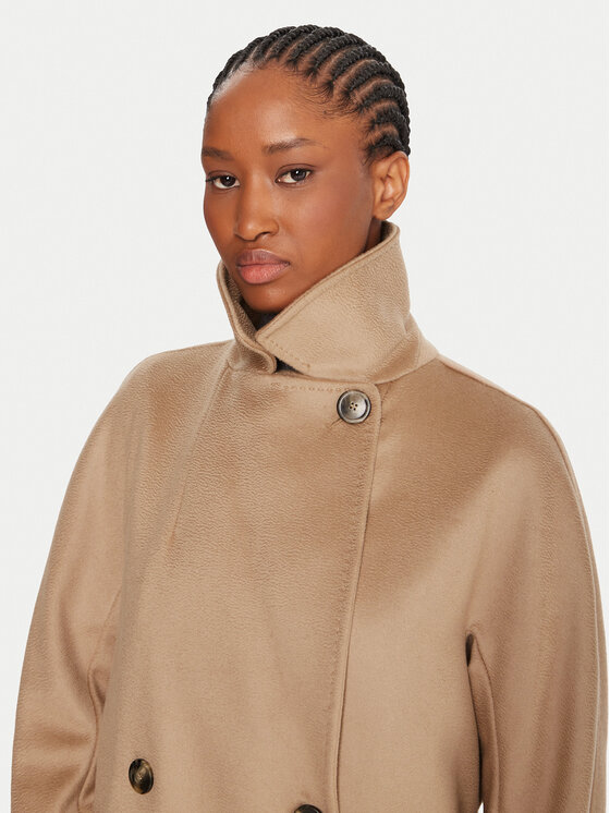Weekend Max Mara Weekend Max Mara Volneni plašč Resina 2525016102 Bež Regular Fit