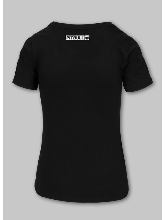 PITBULL PITBULL T-Shirt Koszulka damska Hilltop M Czarny Regular Fit