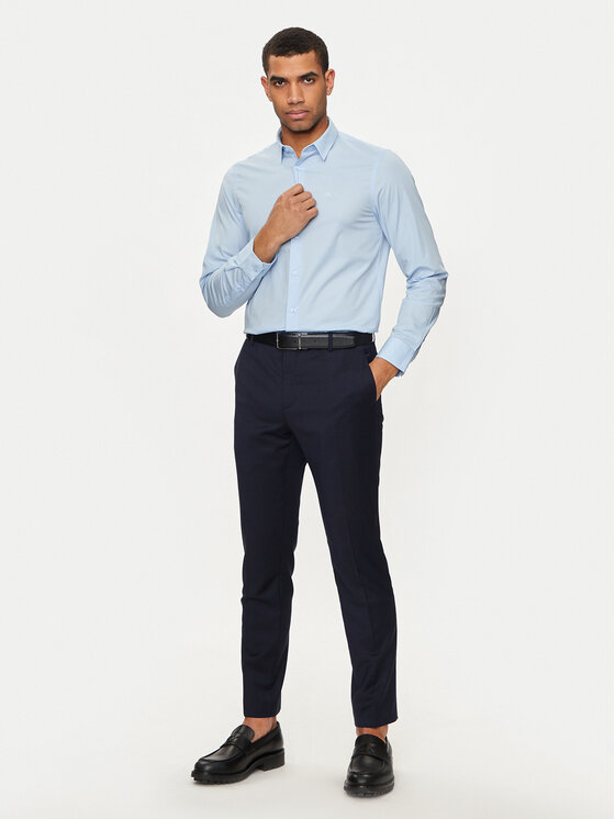 Calvin Klein Calvin Klein Camicia K10K110856 Blu Slim Fit