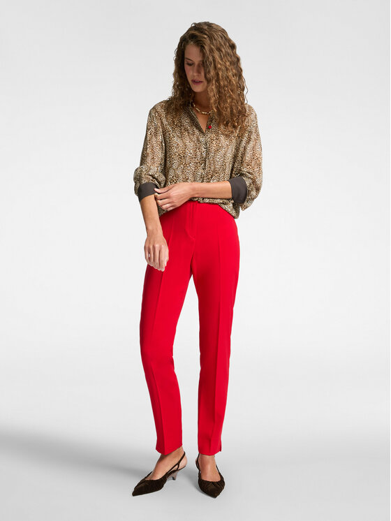 Elena Mirò Elena Mirò Pantaloni di tessuto P162P000358N056 Rosso Regular Fit