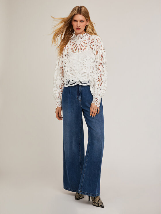 Motivi Motivi Blusa 2705Q001862N011 Bianco Regular Fit
