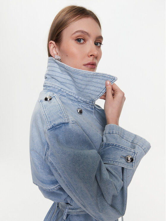 PINKO Pinko Trencz Partita 100586 A0MX Niebieski Regular Fit