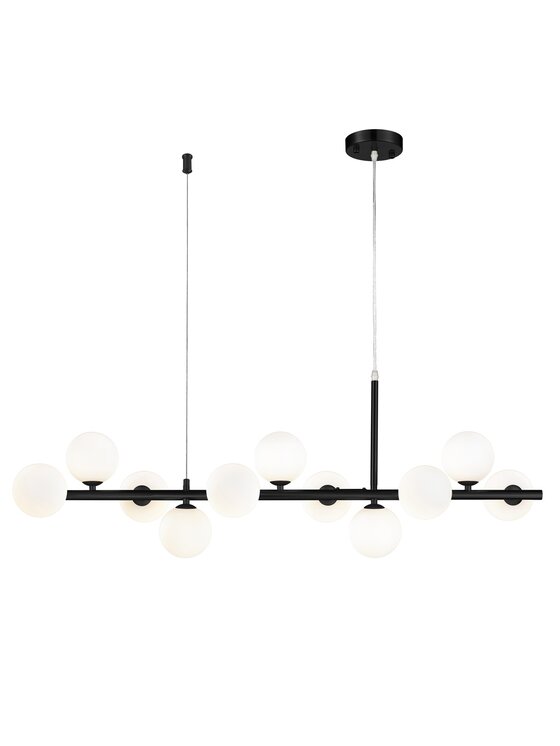 MIAhome MIAhome Lampa wisząca MINI MOON czarna 100 cm Czarny