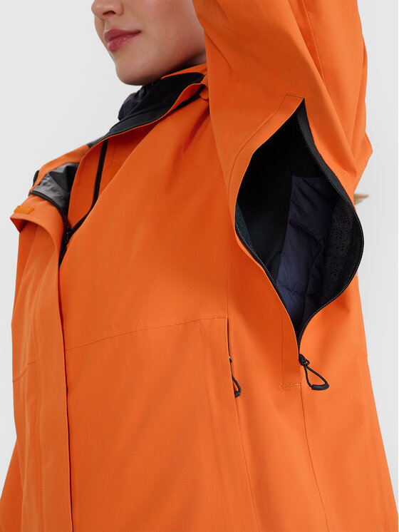 4F 4F Kurtka outdoor HALNY Pomarańczowy Regular Fit