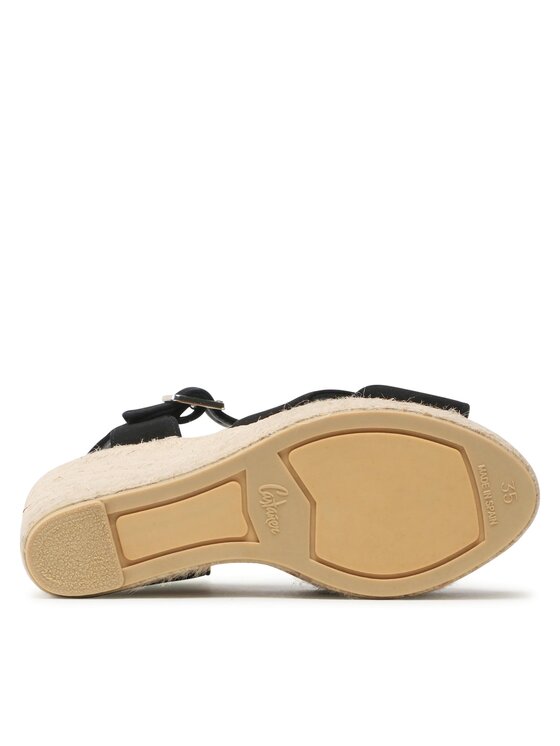 Castañer Castañer Espadryle Blaudell/8ed/007 021746-100 Czarny