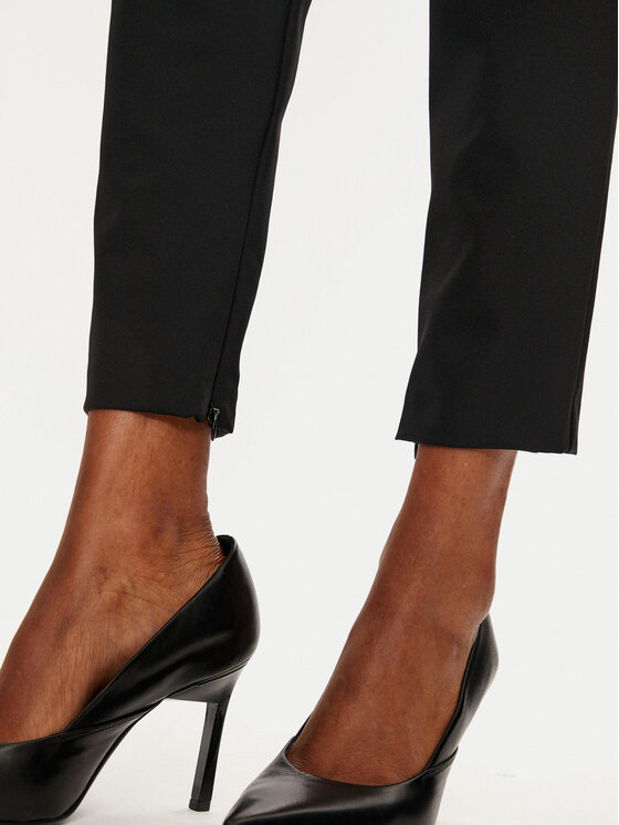 Babylon Babylon Kalhoty z materiálu S00508 Černá Slim Fit