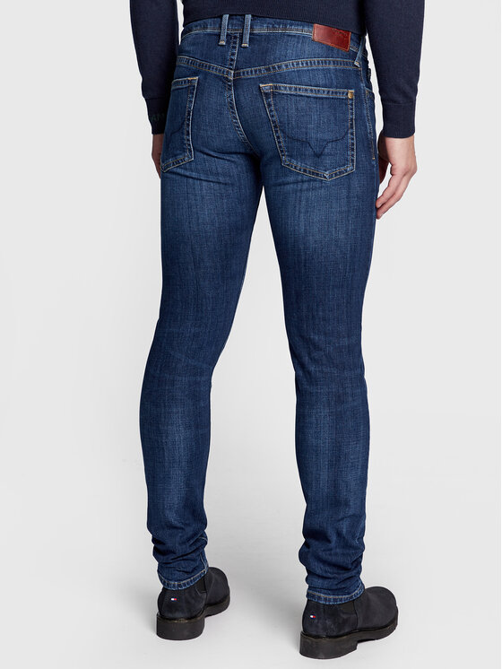 Jean Slim Homme Pepe Jeans Hatch | Noir Délavé Clair - Taille 34/32 | Coupe Moderne Et Confortable