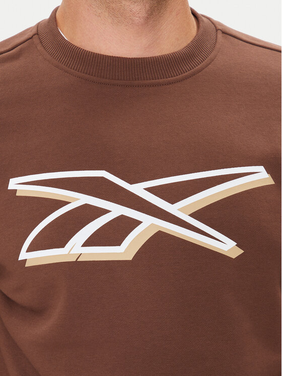 Reebok Reebok Bluza Vector Logo 100202412 Brązowy Regular Fit