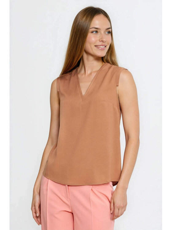 NIFE NIFE Halenka B213 Hnědá Regular Fit