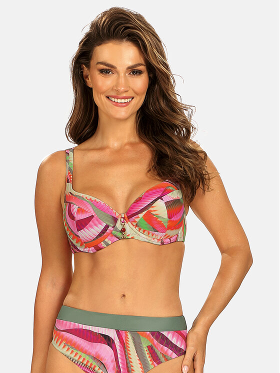 Góra od bikini, rozmiar 42F, Czerwony, FG04