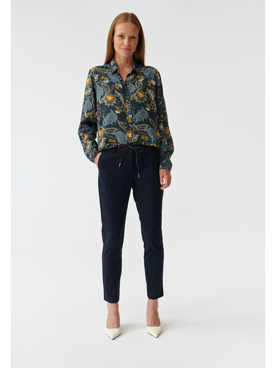 TATUUM TATUUM Spodnie materiałowe AMISO Granatowy Skinny Fit