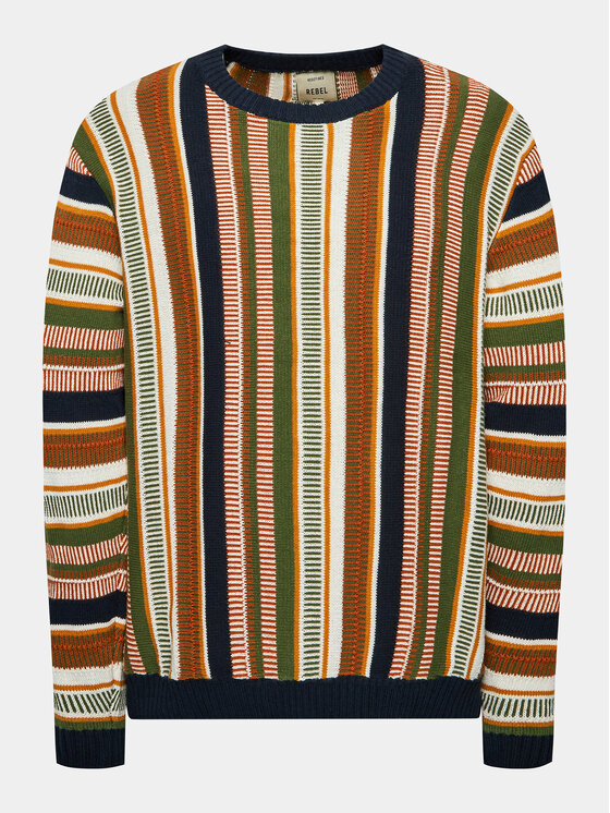 Redefined Rebel Sveter 222056 Farebná Regular Fit