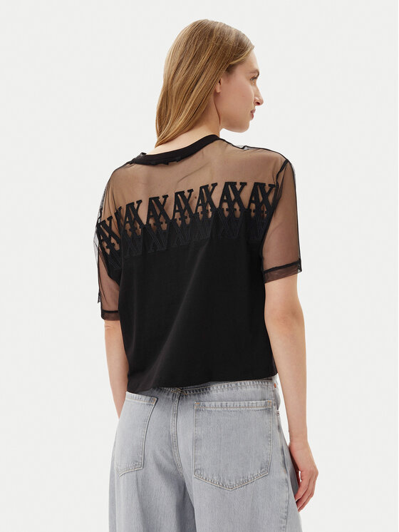 Armani Exchange Armani Exchange T-Shirt XW000516 AF10359 UC001 Černá Cropped Fit