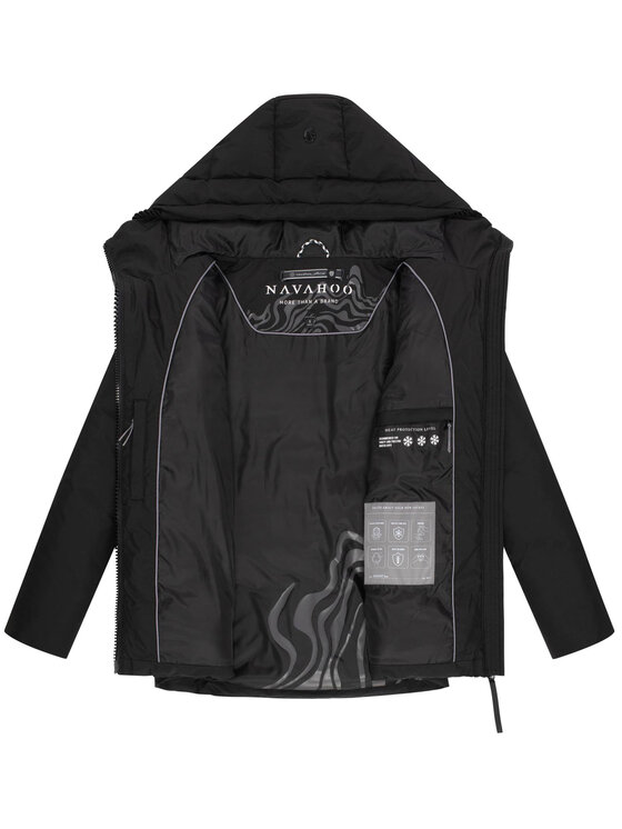 Navahoo Navahoo Kurtka zimowa Pastellzauber Czarny Regular Fit